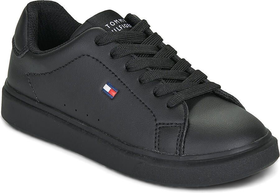 Tommy Hilfiger imitatieleren sneakers zwart - Foto 4