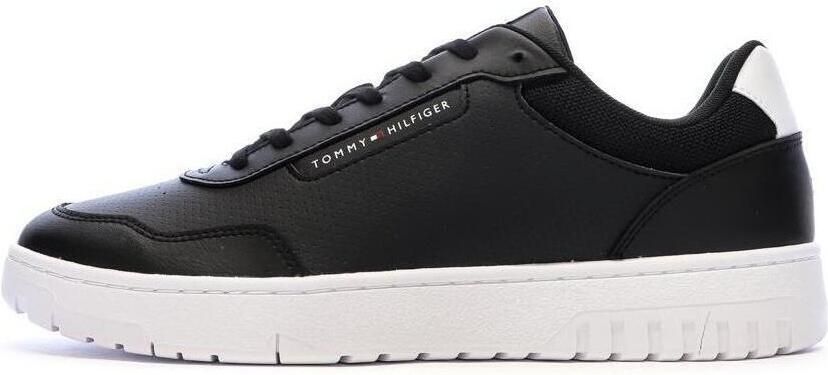 TOMMY HILFIGER Sneakers laag 'BASKET CORE LITE' zwart