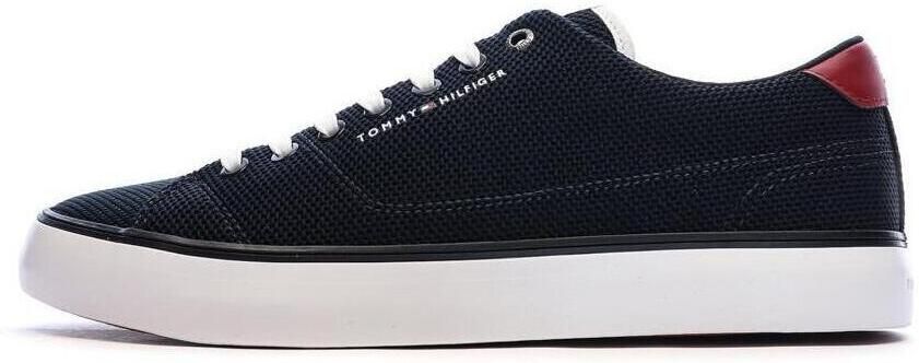 TOMMY HILFIGER Sneakers laag 'Rubberised Flag' navy rood