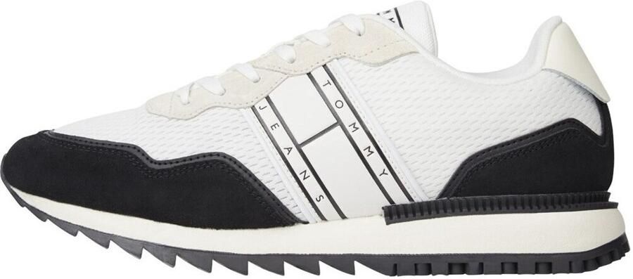 Tommy Hilfiger Runner Mix Schoen White Heren - Foto 3