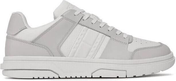 Tommy Jeans Cupsole Ess Heren Schoenen Wit 40 Leer Foot Locker