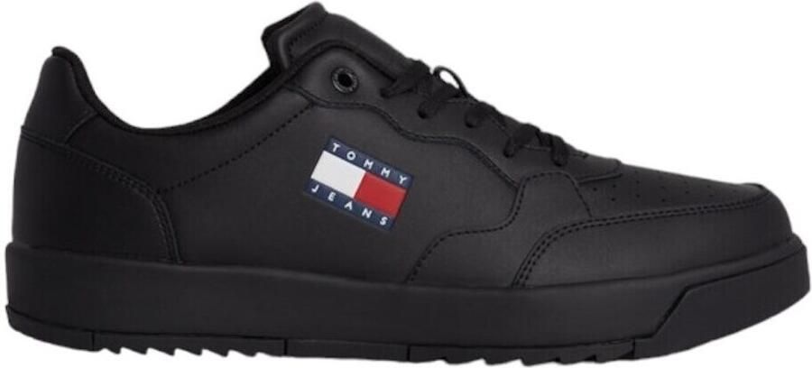 TOMMY JEANS Sneakers (NEW) TJM CUPSOLE LEATHER ESS vrijetijdsschoen lage schoen veterschoen in basket-look - Foto 4