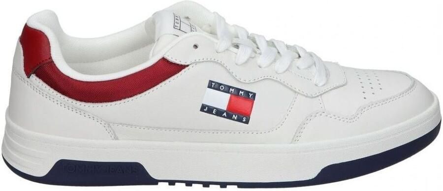 TOMMY JEANS Plateausneakers (NEW) TJM CUPSOLE LEATHER ESS vrijetijdsschoen lage schoen veterschoen in basket-look - Foto 3