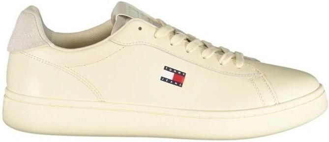 Tommy Jeans sneakers van echt leer met logoprint