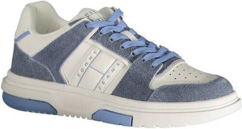 TOMMY JEANS Plateausneakers THE BROOKLYN DENIM LEATHER plateau vrijetijdsschoen lage schoen veterschoen in contrastlook - Foto 5