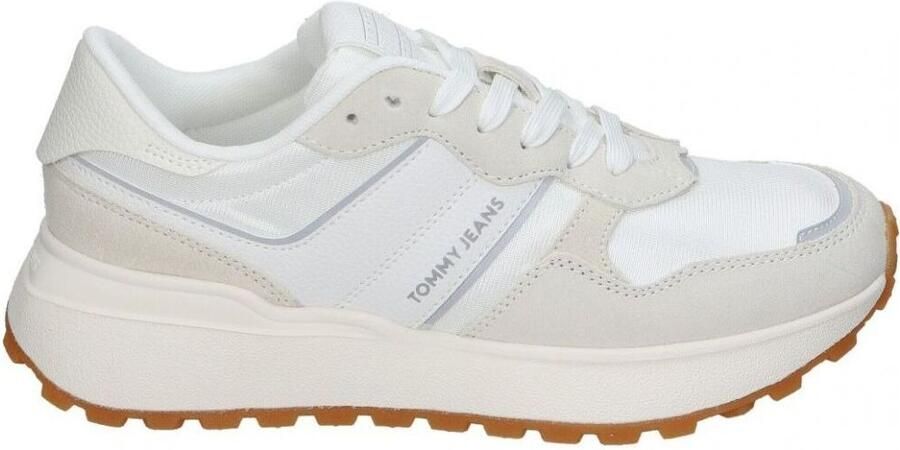 TOMMY JEANS Sneakers met sleehak TJW CLEATED RUNNER vrijetijdsschoen veterschoen halfhoge schoen met reflectorstrepen - Foto 3