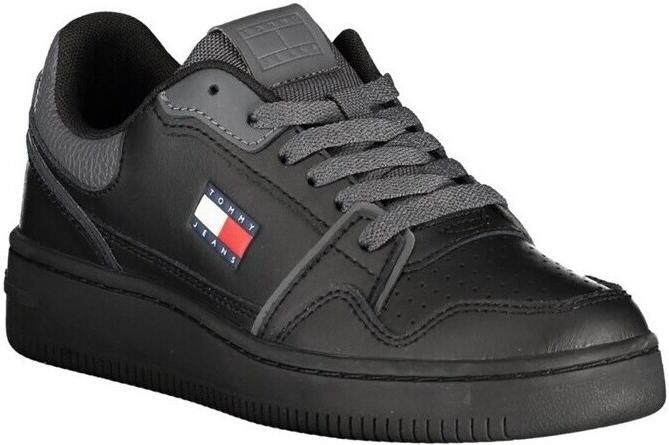 TOMMY JEANS Plateausneakers TJW RETRO BASKET SNEAKER vrijetijdsschoen halfhoge schoen veterschoen met geprint logo vlag - Foto 3