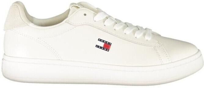 Tommy Jeans Sneakers laag 'Contrast Heel Archive Court' wit