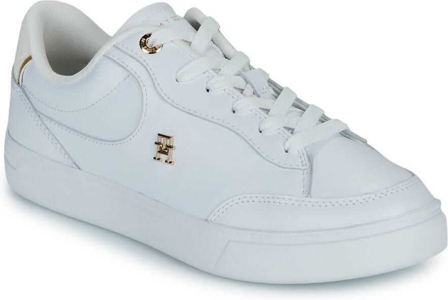 Tommy Hilfiger Plateausneakers ESSENTIAL CHIC COURT SNEAKER vrijetijdsschoen veterschoen lage schoen met th-sieraad - Foto 5