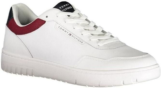 Tommy Hilfiger Sneakers TH BASKET CORE LTH vrijetijdsschoen halfhoge schoen veterschoen logo-patch op de schoentong - Foto 4