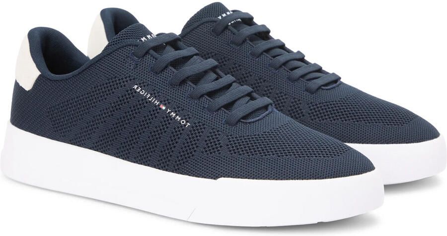 Tommy Hilfiger Heren Sneakers Court Knit Blauw - Foto 3