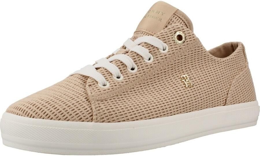 Tommy Hilfiger low top sneakers in gebreide look met logo-applicatie