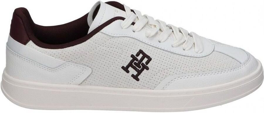 Tommy Hilfiger Plateausneakers TH HERITAGE SNEAKER PERF vrijetijdsschoen lage schoen veterschoen met th-logo-borduring