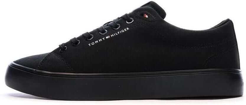 TOMMY HILFIGER Sneakers laag 'Harlem Core II' zwart wit