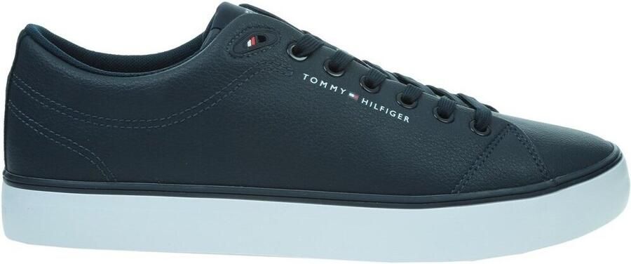 Tommy Hilfiger Sneakers TH HI VULC CORE LOW LTH II ESS vrijetijdsschoen halfhoge schoen veterschoen in smalle vorm - Foto 4