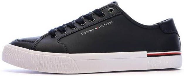 Tommy Hilfiger Sneakers CORE CORPORATE VULC LEATHER vrijetijdsschoen lage schoen veterschoen met logotekst - Foto 2