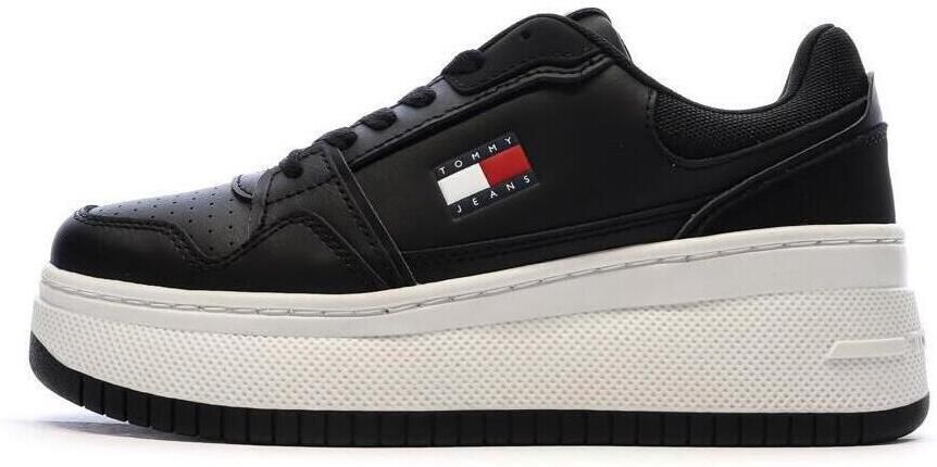 TOMMY JEANS Sneakers met sleehak TJW RETRO BASKET FLATFORM plateau vrijetijdsschoen veterschoen met perforaties in basket-look - Foto 3