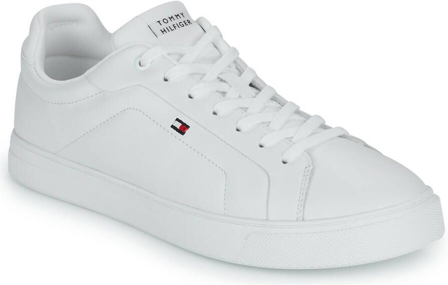Tommy Hilfiger Plateausneakers ICON COURT LTH FLAG ESS vrijetijdsschoen lage schoen veterschoen met kleine logovlag - Foto 5