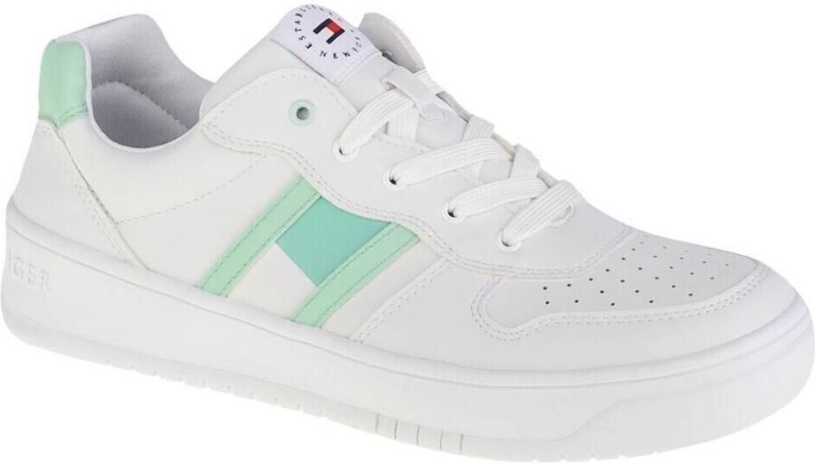 Tommy Hilfiger Low Cut Lace-Up Sneaker T3A4-32143-1351A166 voor Wit Sneakers