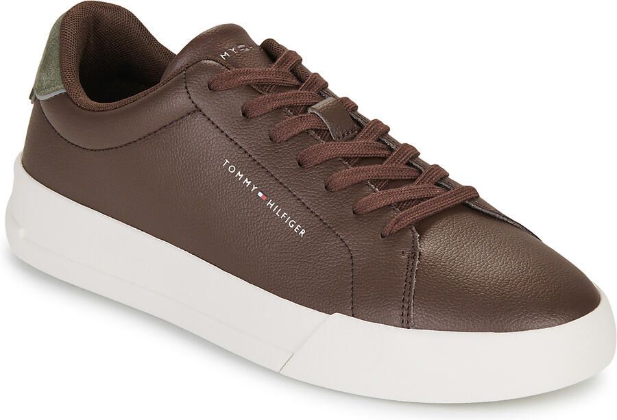 Tommy Hilfiger Sneakers van mix van leer en textiel met labelopschrift - Foto 14