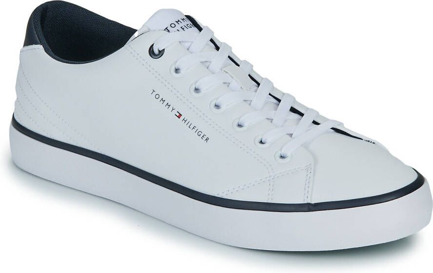 Tommy Hilfiger Sneakers TH HI VULC CORE LOW LEATHER ESS vrijetijdsschoen lage schoen veterschoen met sierstiksels op de hiel - Foto 5