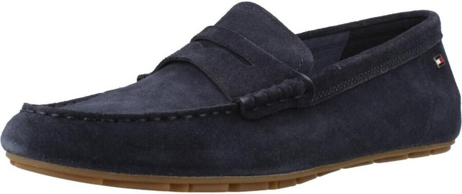 Tommy Hilfiger Instappers FLAG SOFT SUEDE DRIVER LOAFER instapschoen comfortabele schoen moccasin flats met modieuze decoratieve sluiting - Foto 2