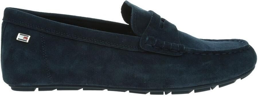 Tommy Hilfiger Instappers FLAG SOFT SUEDE DRIVER LOAFER instapschoen comfortabele schoen moccasin flats met modieuze decoratieve sluiting - Foto 4