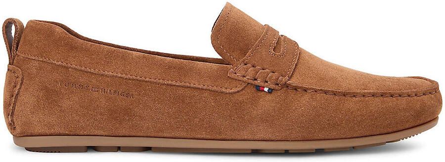 Tommy Hilfiger Heren Instappers Suede Mocassins Bruin - Foto 3
