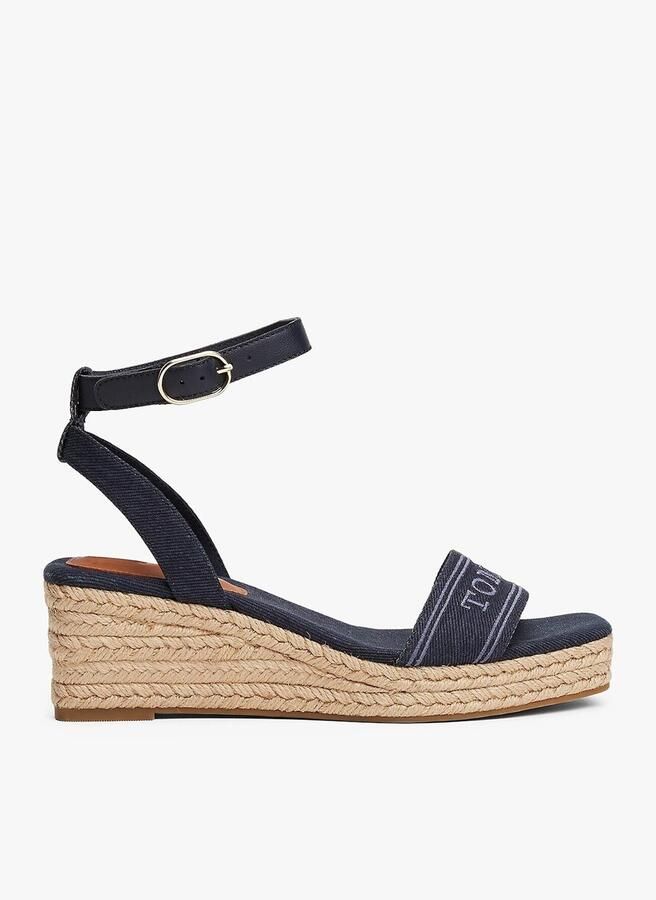 Tommy Hilfiger Sleehaksandaaltjes ESPAD MID WEDGE bandjessandaal zomerschoen met verstelbare gesp - Foto 3