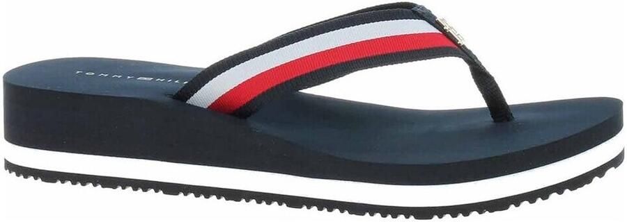 Tommy Hilfiger Middenwig Strand Sandalen Blue Dames - Foto 5