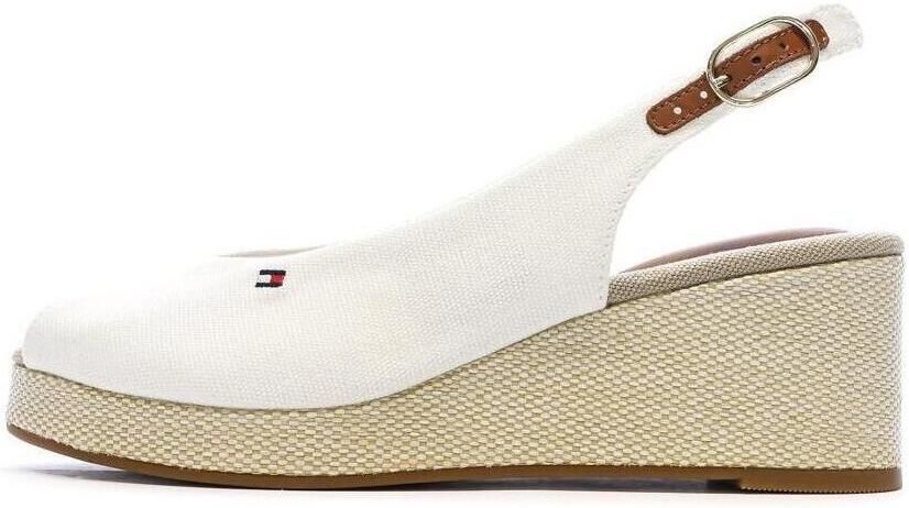 Tommy Hilfiger Sleehaksandaaltjes FLAG MID WEDGE ESPAD SLINGBACK plateau zomerschoen bandjessandaal met verstelbare gesp - Foto 2