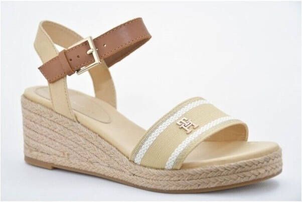Tommy Hilfiger Sleehaksandaaltjes WEBBING WEDGE SANDAL zomerschoen sandaal keilhak met verstelbare gesp - Foto 5