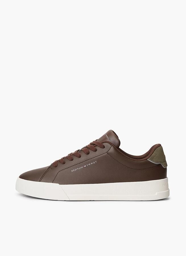 Tommy Hilfiger Sneakers van mix van leer en textiel met labelopschrift - Foto 16