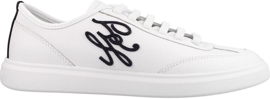 TOMMY HILFIGER Sneakers laag 'Logo Lightweight Court' zwart wit