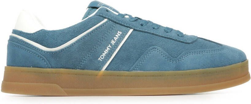 TOMMY JEANS Plateausneakers THE GREENWICH SUEDE vrijetijdsschoen lage schoen veterschoen met gepolsterde schacht