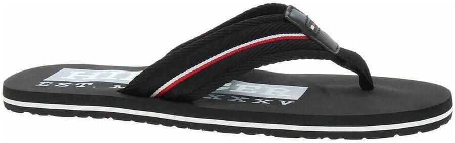 Tommy Hilfiger Teenslippers CORPORATE HILFIGER BEACH SANDAL zomerschoen flats comfortabele schoen met strepen - Foto 3