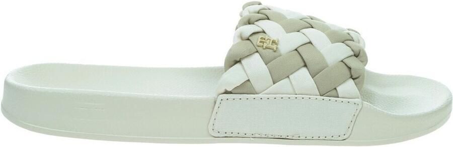 Tommy Hilfiger Badslippers met gevlochten teenriem