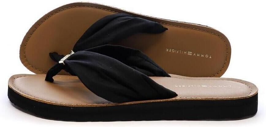 Tommy Hilfiger Teenslippers TH ELEVATED BEACH SANDAL zomerschoen comfortabele schoen flats slippers met th-sieraandeel - Foto 4