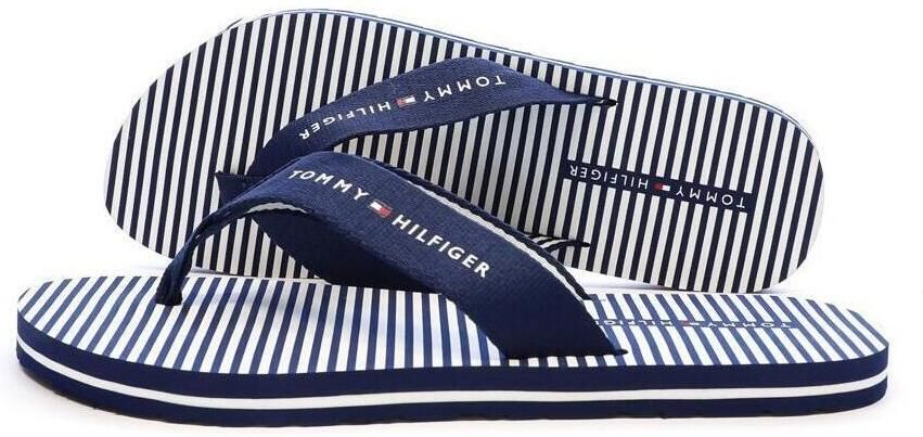 TOMMY HILFIGER Teenslipper 'Ithaca' donkerblauw wit - Foto 4