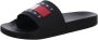 TOMMY JEANS Badslippers POOL SLIDE ESS zomerschoen badschoens slippers met opvallende logo-vlag - Thumbnail 44
