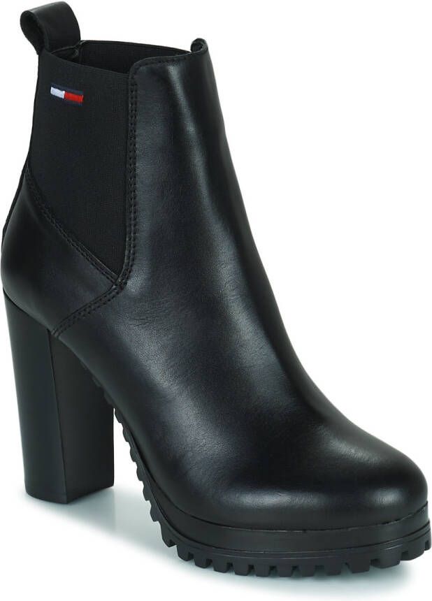 TOMMY JEANS Highheel-laarsjes ESSENTIALS HIGH HEEL BOOT met brede elastische inzet - Foto 5
