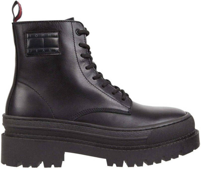 Tommy Jeans Zwarte Veterschoenen