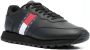 Tommy Hilfiger Leather Runner TJM Essentials Heren Sneakers Zwart - Thumbnail 3