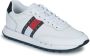 TOMMY JEANS Tommy Hilfiger Leather Runner TJM Essentials Heren Sneakers Wit - Thumbnail 4