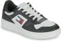 Tommy Hilfiger TJW Retro Basket Essential Sneakers Zwart Ecru - Thumbnail 2
