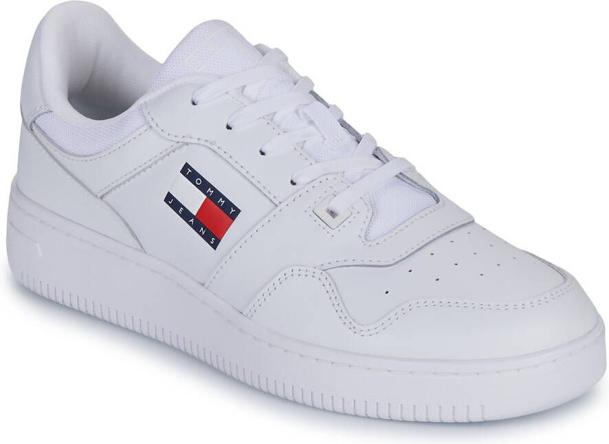 TOMMY JEANS Sneakers TJM RETRO BASKET ESS vrijetijdsschoen lage schoen veterschoen met schachtversteviging
