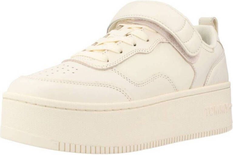 Tommy Jeans Plateausneakers van leer met labeldetails model 'VELCRO' - Foto 2