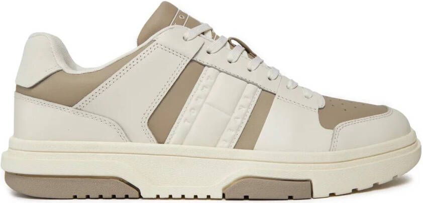 Tommy Jeans Leren Sneakers The Brooklyn Beige Multicolor Heren - Foto 3
