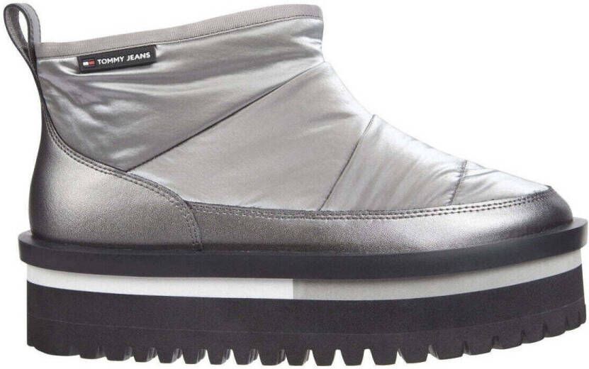 TOMMY JEANS Winterlaarzen TJW NYLON FLATFORM BOOT WL plateau snowboots ankleboots instapschoen met aanhaallus - Foto 4
