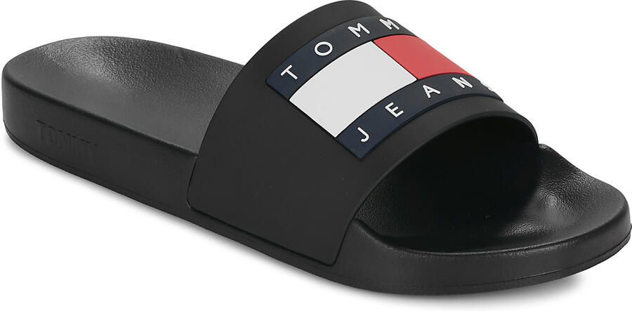 TOMMY JEANS Badslippers POOL SLIDE ESS zomerschoen badschoens slippers met opvallende logo-vlag - Foto 10